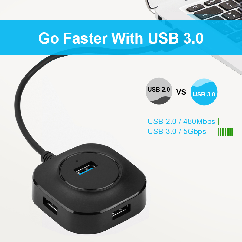 Multi Usb Hub Usb 3.0 Splitter 3 0 Several Ports Extension Usb 3 Hub 2.0 Hab Adapter Mini Multiple Expander For PC Computer