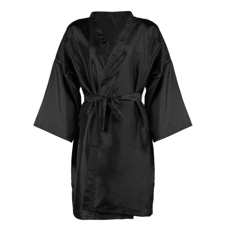 1Pc Kappers Kimono Gown Haar Shampoo Kleding Kapper Overalls Schoonheidssalon Kapper Spa Gast Badjas Gown Peluqueria