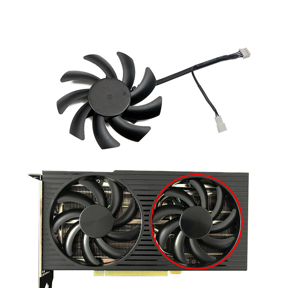 82 mm FDC10H12S9-C RTX3060 3060TI GPU-Lüfter für Lenovo/Dell/HP RTX 3060 TI OEM Grafikkartenlüfter Ersatz-Lüfter: Silber