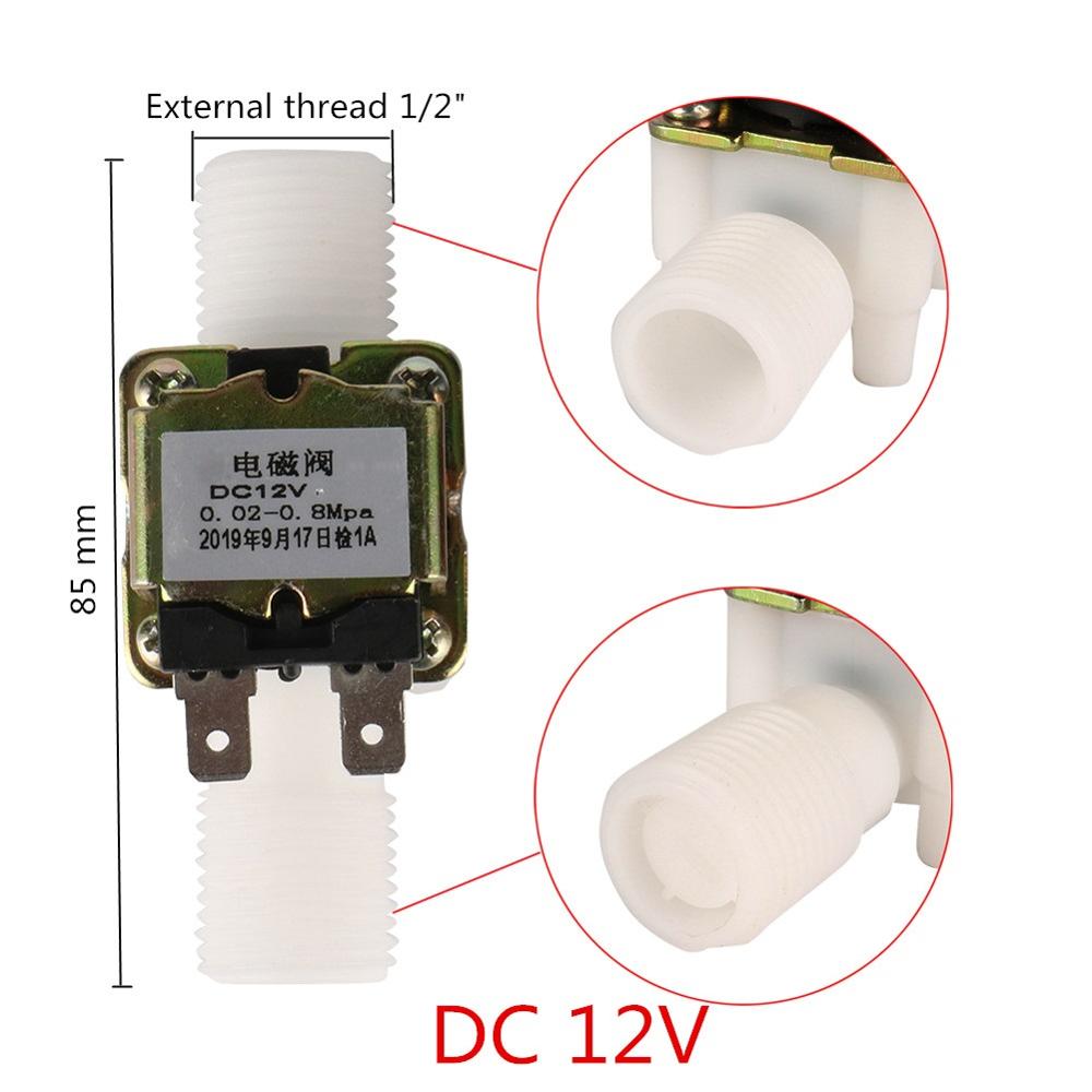 1/2 " 3/4 " veden solenoidiventtiili  dc 12v ac 220v magneettiventtiili pesukoneen juoma-annostelijan veden ohjainkytkin: 1 i 2 tuumaa  dc 12v