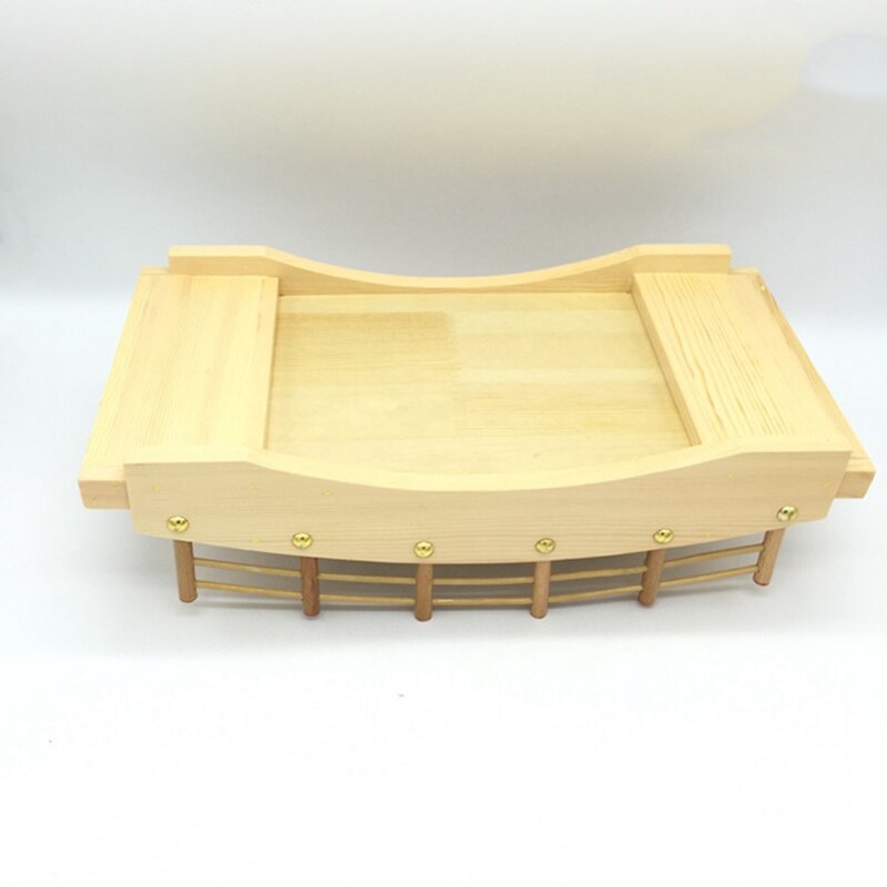 Japanse Stijl Houten Sushi Brug Boot Sushi Sashimi Schotel Sushi Servies Decoratie Ornamenten