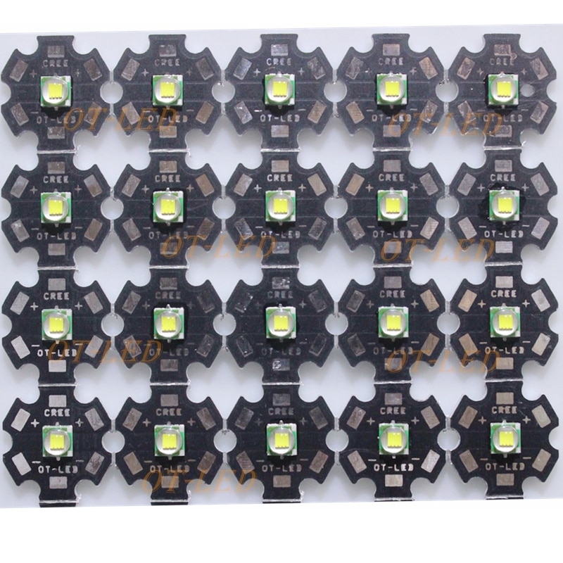 2 PCS CREE XML XM-L T6 LED U2 10 W Koud Wit Warm Wit High Power LED Emitter Diode met 12mm 14mm 16mm 20mm PCB voor DIY