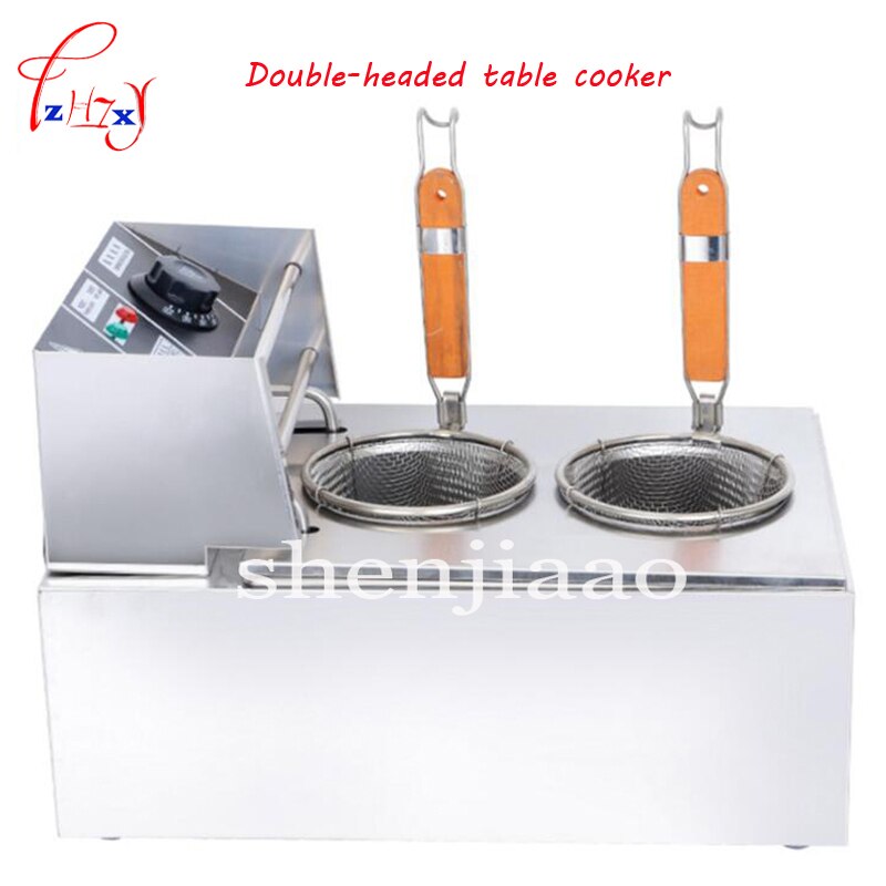 MY-EH81M cocina de pasta eléctrica caldera de acero inoxidable doble pasta olla fideos máquina Cocina eléctrica para Fideos 2500w 220v