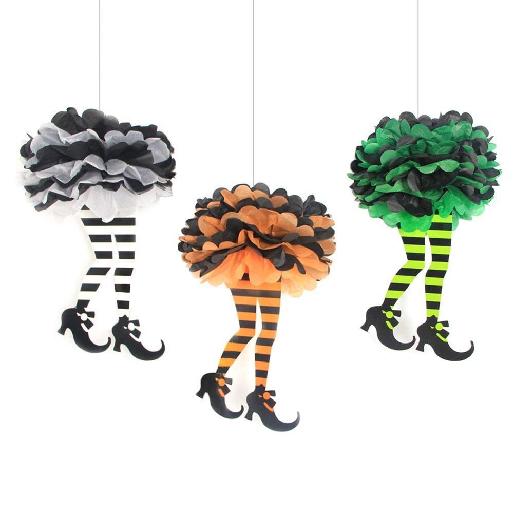 Halloween Hexe Beine Socken DIY Handwerk Hexen Stiefel Halloween Party Hängen Dekorationen Partei Liefert