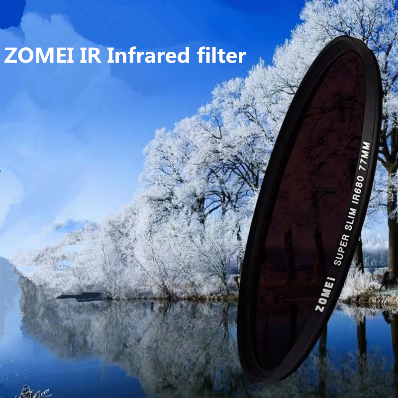 Zomei Infrared IR filter 680nm 720nm 760nm 850nm 950nm IR filter 37mm 49mm 52mm 58mm 67mm 72mm 82mm for SLR DSLR camera lens