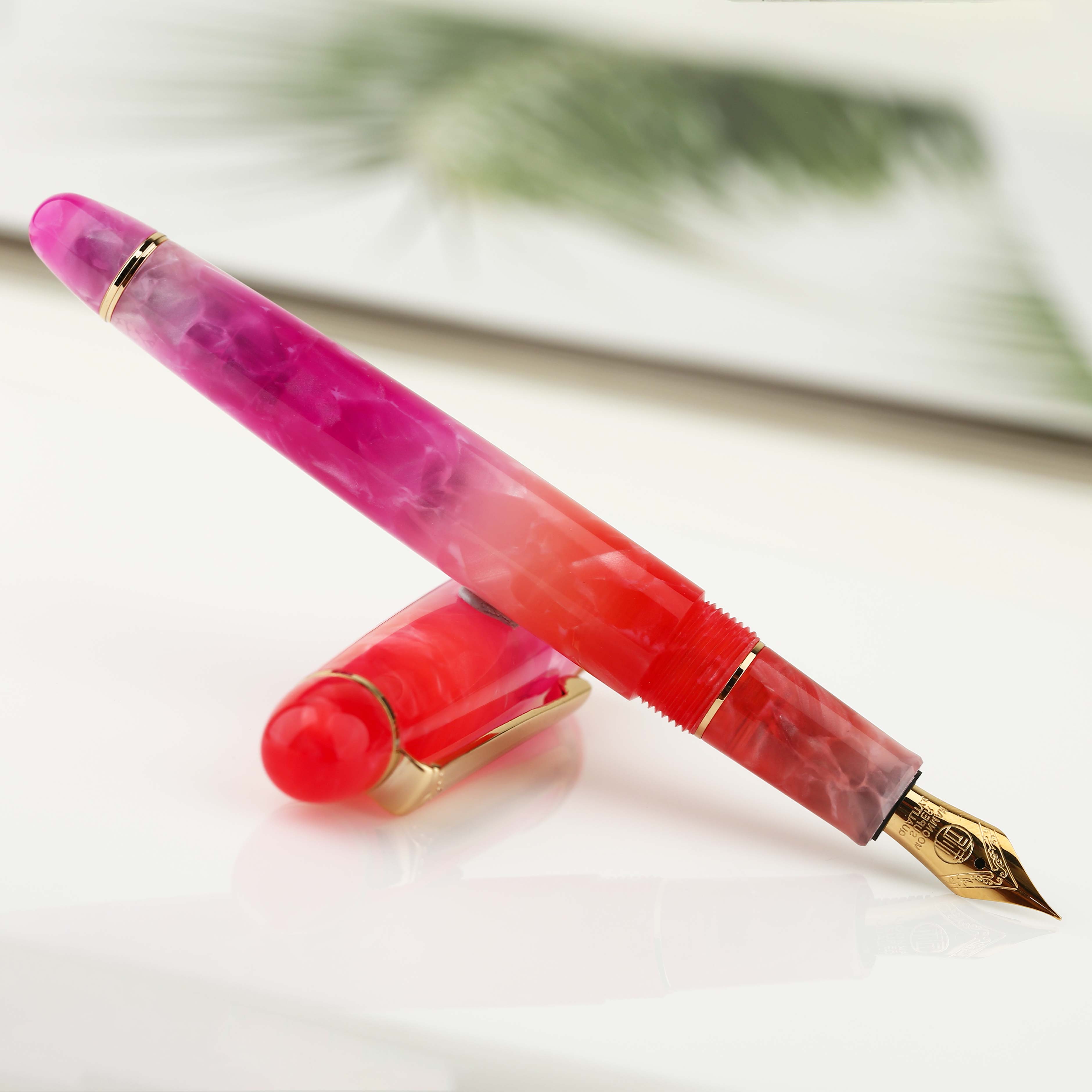 Moonman S3 Colorful Resin Fountain Pen Camouflage Gold-plated EF/F Nib Ink Pen Original Box
