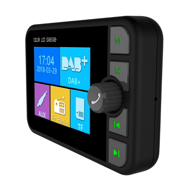 Digital Car Dab/dab+ Radio Adapter 2.4" Lcd Bluetooth-compatible Fm Transmitter
