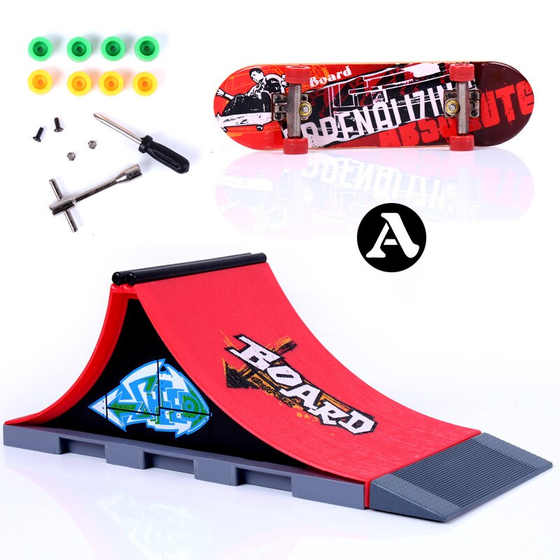 Finger deskorolki Skate części rampy zestaw zabawka pełne rowerowe palce Sport treningowy podstrunnica zabawki Skate Park Ramp zabawka dla dzieci: 113-A