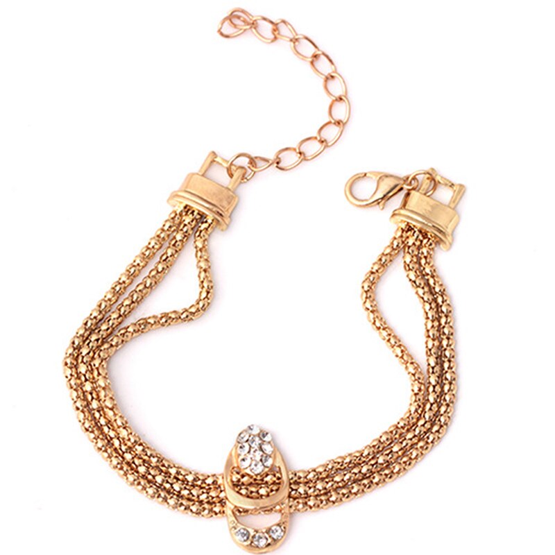 Exaggerated Crystal Jewelry Bridal Necklace Earrings Four-piece Suit Boutique Jewelry Women Jewelry Sets