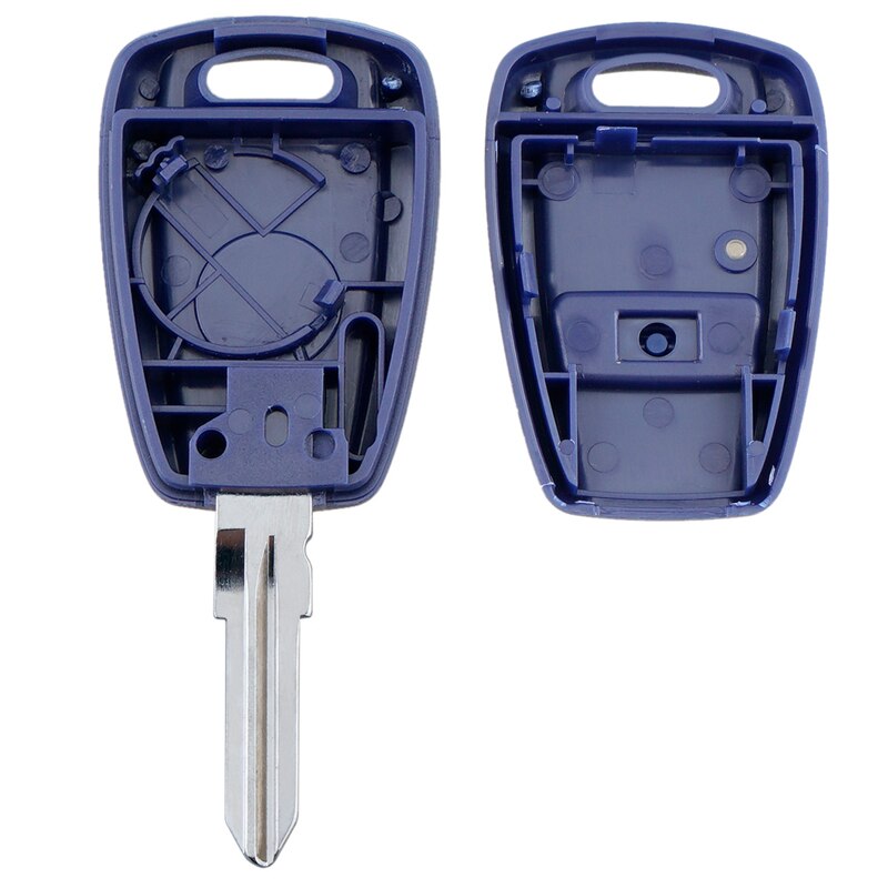 Étui bleu Durable pour clé de voiture, 1 pièce, 1 bouton, coque de remplacement pour télécommande avec lame GT15R, adapté à Fiat Punto Doblo Bravo
