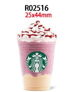 Popular Coffee Brand 30pcs/lot Acrylic Resins Cartoon Pattern Planar Resin Printed for DIY Decoration: R02516