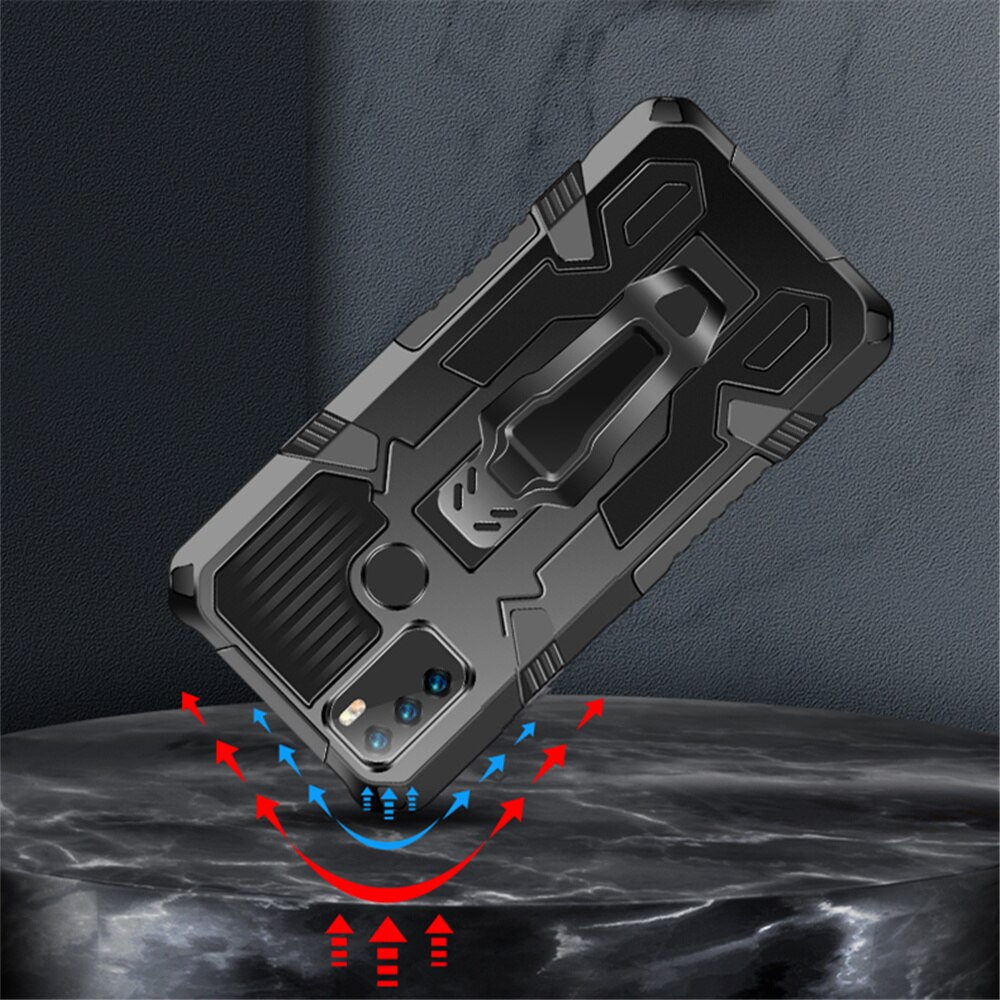Infinix 10S Shockproof Armor Case for Infinix 10S 11 S Stand Back Clip Stand Cover for Infinix Note 10 Pro Samrt 6 5