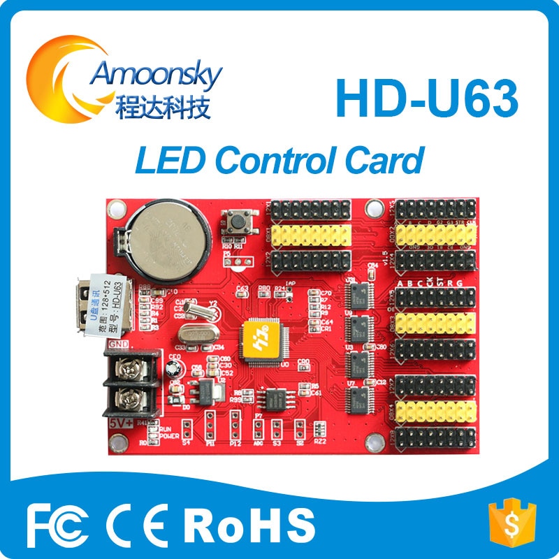 Amoonsky assembléia tela led digital display led rgb led luz de tira do carro levou cartão de controle timer programável ø63