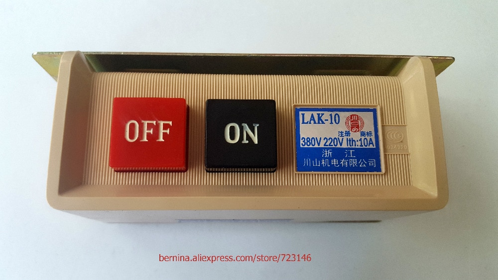 Interruptor de encendido y apagado para MOTOR de máquina de coser INDUSTRIAL, cable de 380 voltios y 220 voltios no incluido para JUKI BROTHER TOYATA, SIRUBA típico