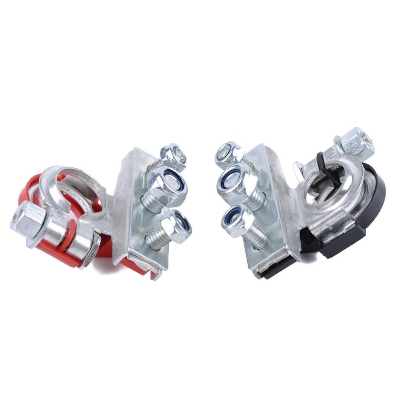 1Pair Automotive Car Top Post Battery Terminals Wire Cable Clamp Terminal Connectors 12V 24V Car accessories Fuse: Default Title