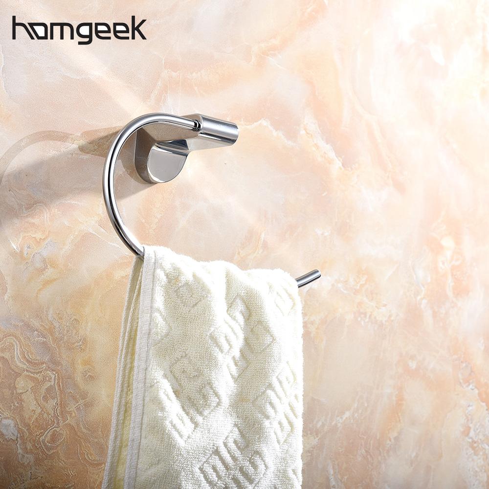 Homgeek Wandmontage Verchroomde Rvs Handdoek Toiletpapier Tissue Rack Houder Hanger voor Badkamer Opslag Keuken Hotel