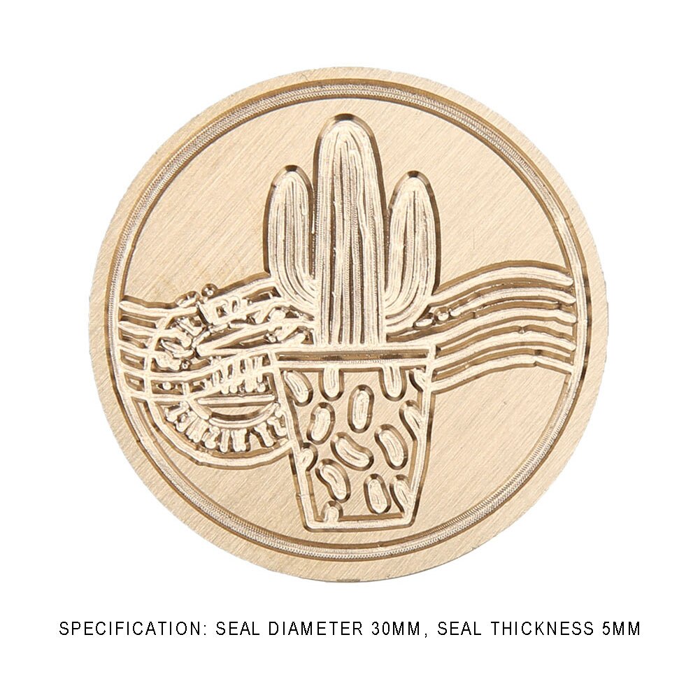 1PC Wax Seal Stamp Head Retro Wood Stamp Replace Copper Head Hobby Tools DIY Stamp Craft: E