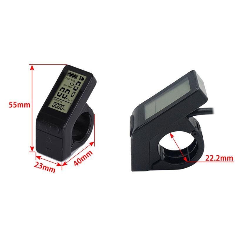 Display LCD Per Ebike Mini Monitor LCD4 Impermeabile 24V/36V/48V - Nuovo