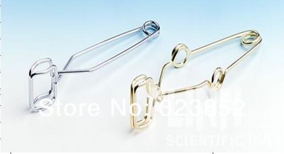 Test Tube Holder Clamps clips with grips nickel plate Steel 140mm pack 5