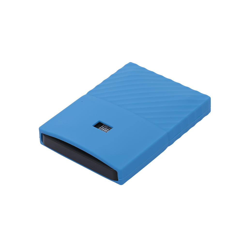 Hard Drive Silicone Case Hard Disk Non-Slip Protective Cover Scratch & Shock Proof Protector SleeveSSD Sheath: blue