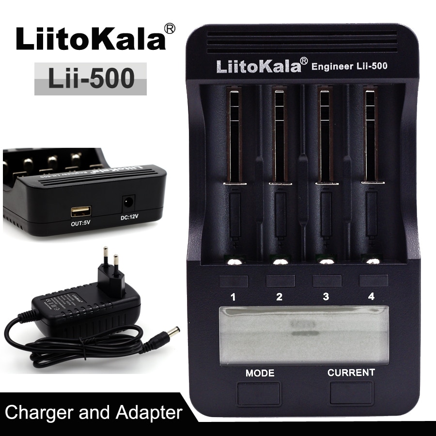 Liitokala lii-500 Lii-PD4 PL4 LCD 3.7 v 18650 18350 18500 21700 20700B 20700 10440 14500 26650 1.2 v NiMH lithium -batterij Oplader