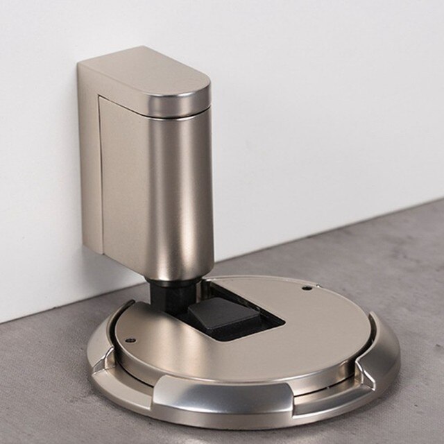 Mechanical Heavy-duty Doorstop Accessories Nail-free Sticker Zinc Alloy Heavy Duty Door Stop Non-Punch Adjustable Height: complex