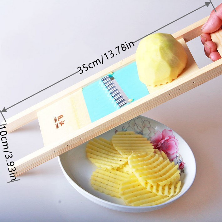 La pomme de terre en bois grille râpe trancheuse de légumes éplucheur couteau couteau broyeur broyeur broyeur cuisine salade 波纹网 masher: Gris clair