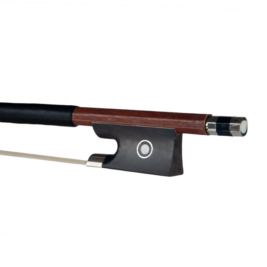 Student Violin Bow 4/4 Size Brazilwood Fiddle Bow W/ Ebony Frog Natural Mongolia Horsehair Beginner Use