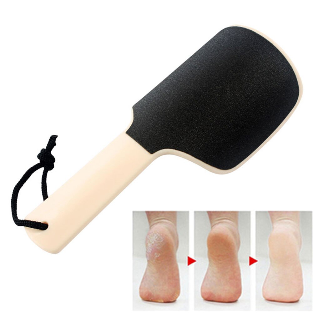 Nail Voetverzorging Eelt Remover Herbruikbare Grof Gebogen Opknoping Lus Dubbelzijdig Concave Pedicure Rasp Voet File Gereedschap Wasbare: Beige