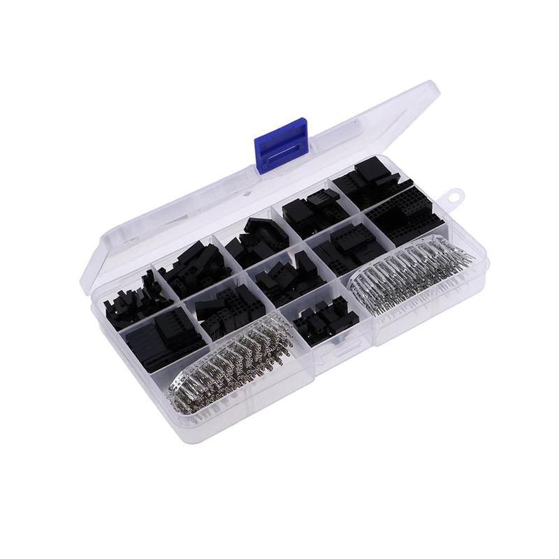 Household 620pcs Plastic Housing Terminal Needle Combination Terminal Female Male Connector Terminal Terminal 2.54 Pitch + I8N9: Default Title