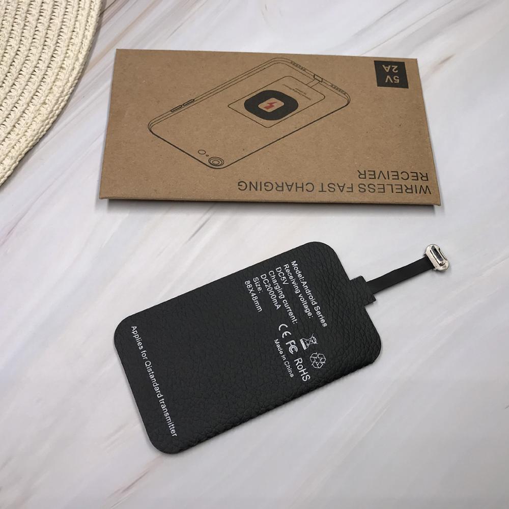 Receptor de Cargador Inalámbrico Qi para cargador, 5V/2A, 10W, tipo C, USB-C, para Xiaomi, Samsung, Huawei