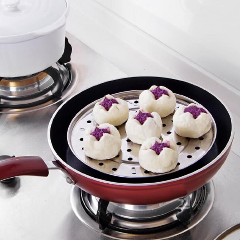 Rvs Plank Geïsoleerde Drie-Been Stoomboot Knoedel Lade Ronde Steamer Keuken Koken Gereedschap