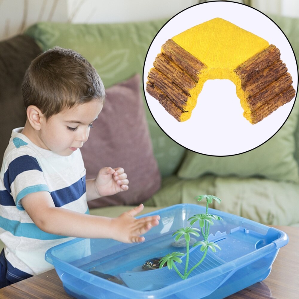 1pc Useful Durable Turtle Tank Decoration Fish Tank Landscape Turtle Terrace Climbing Platform for Aquarium Fish Tank