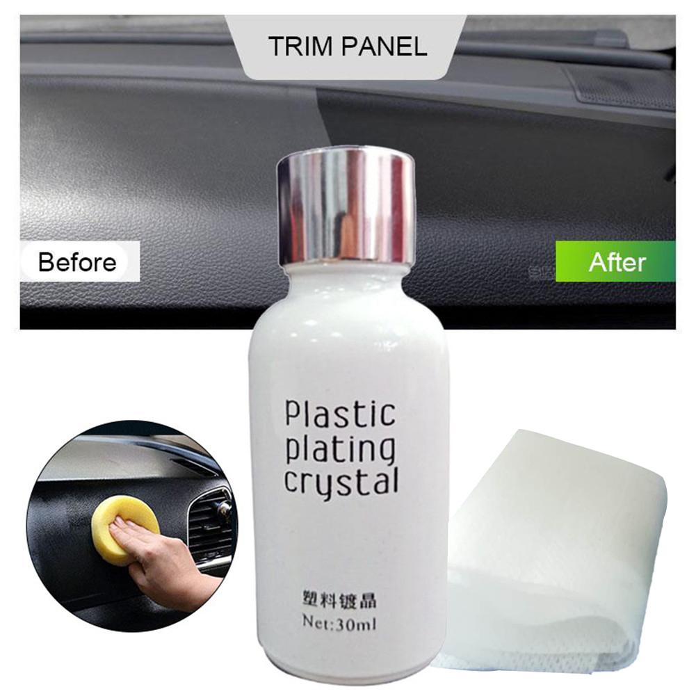 30ML Car Coating Liquid Plating Motorcycle Paint Care Crystal Glass Polishing Coating Plastic Plating Refurbishing Agent Sponge