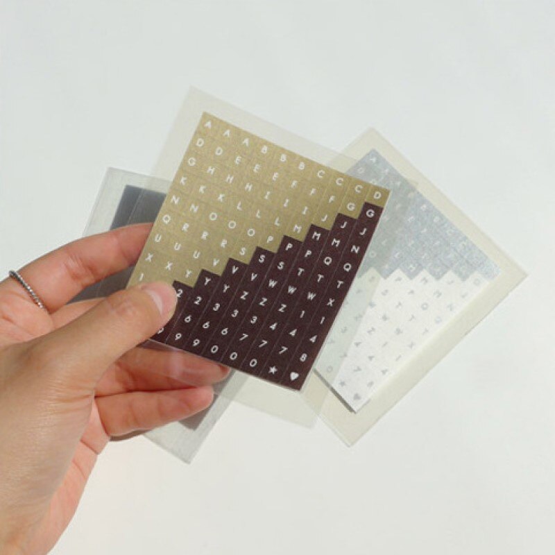 2patterns numbers letter mini die cut square sticker scrapbooking dairy home decorative sticker cute stationery Korea