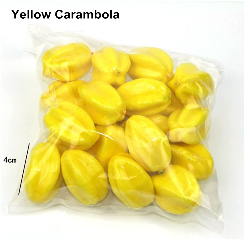 20 Pcs/Lot Artificial Fruits Vegetables Mini Foam Simulation Fruit Home Table Decoration Photo Props