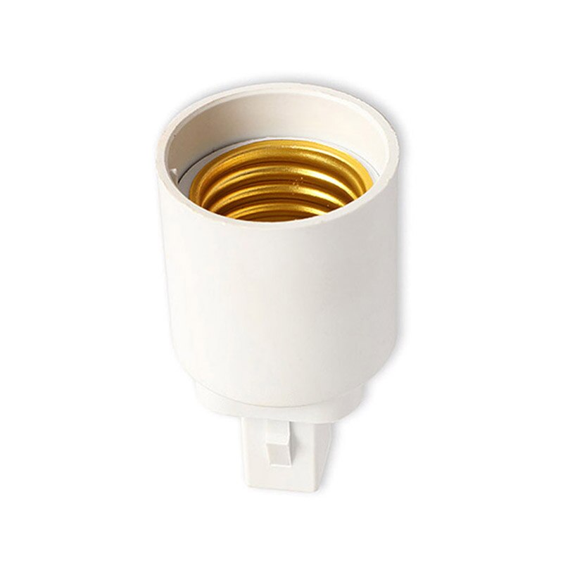 1pcs G24 Om E27 Materiaal Vuurvast Witte LED Light Bulb Lamp Adapter Houder Socket G24 Male Naar e27 Lampen Adapter