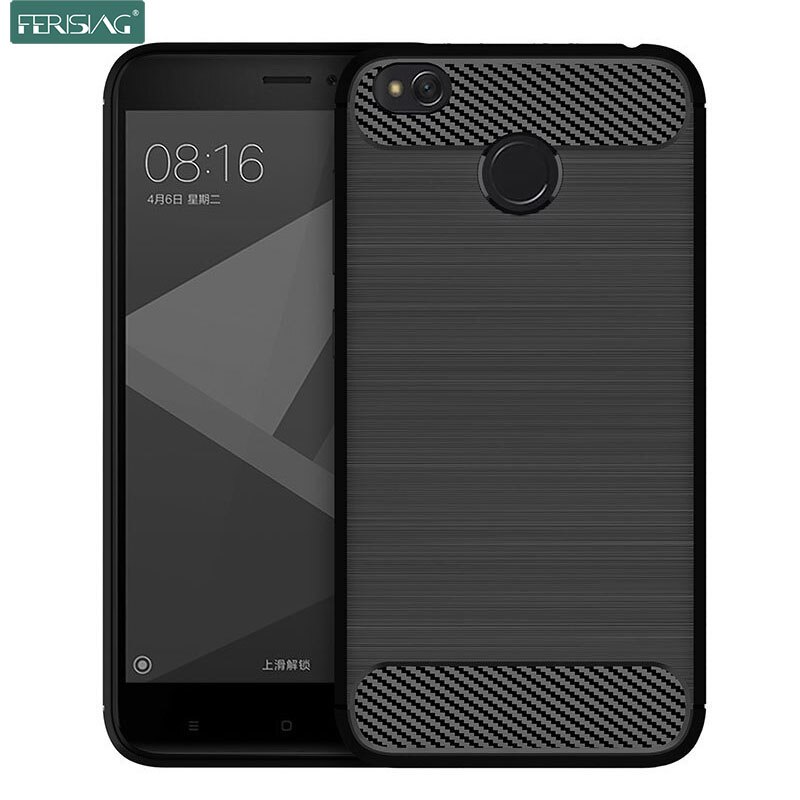 Case Voor Redmi 4x Case Xiaomi Redmi 4x Case Siliconen Tpu Bumper Shockproof Carbon Fiber Cover Voor Redmi 4x Gevallen capa Coque