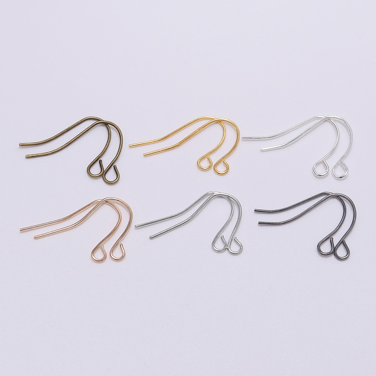 100 pçs/lote 21*12 milímetros Ouro Bronze Brinco Ganchos Earwire Achados Gancho do Ouvido Brincos Fechos Para Fazer Jóias DIY Suprimentos