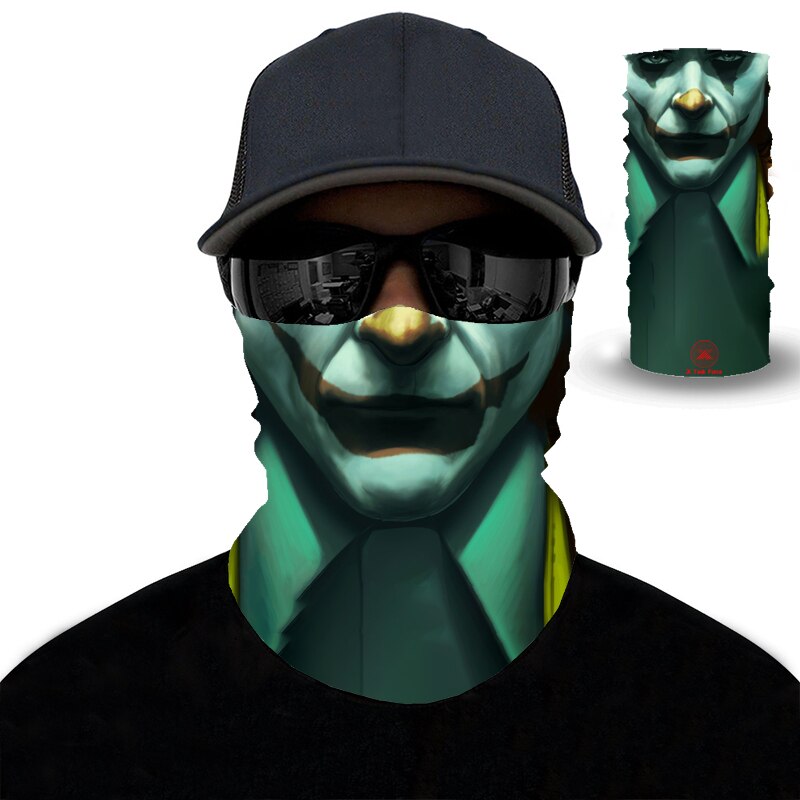 Écharpe de randonnée 3D clown écharpe magique Polyester microfibre Bandana sport cyclisme équitation Bandanas bandeau hommes femmes Bandanas: MJ335
