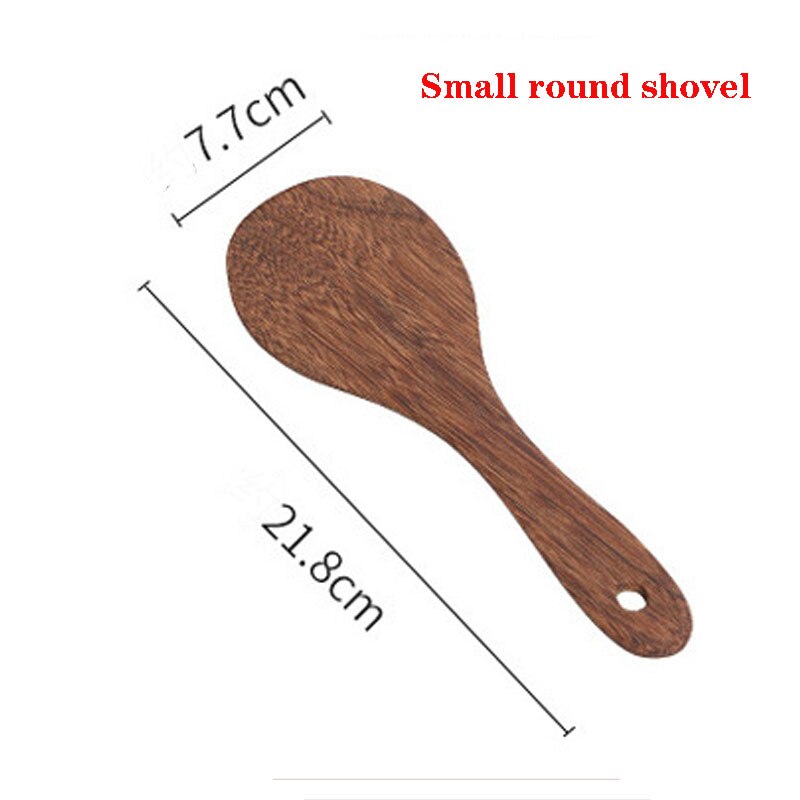 Wooden Spatula Kitchen Nonstick Dedicated Wooden Kitchenware Heat Resistant Wooden Cooking Shovel Spoon: 1