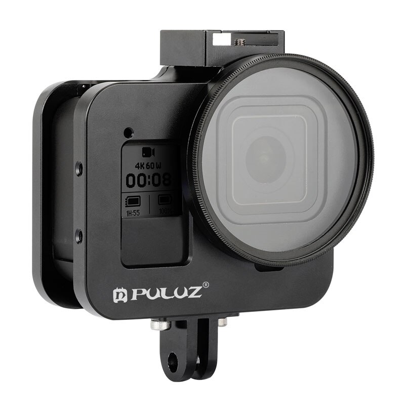 Voor GoPro HERO8 Case Kooi CNC Aluminium Behuizing Cover Shell Met Veiligheid Frame UV Lens Voor GoPro 8 Camera accessoires