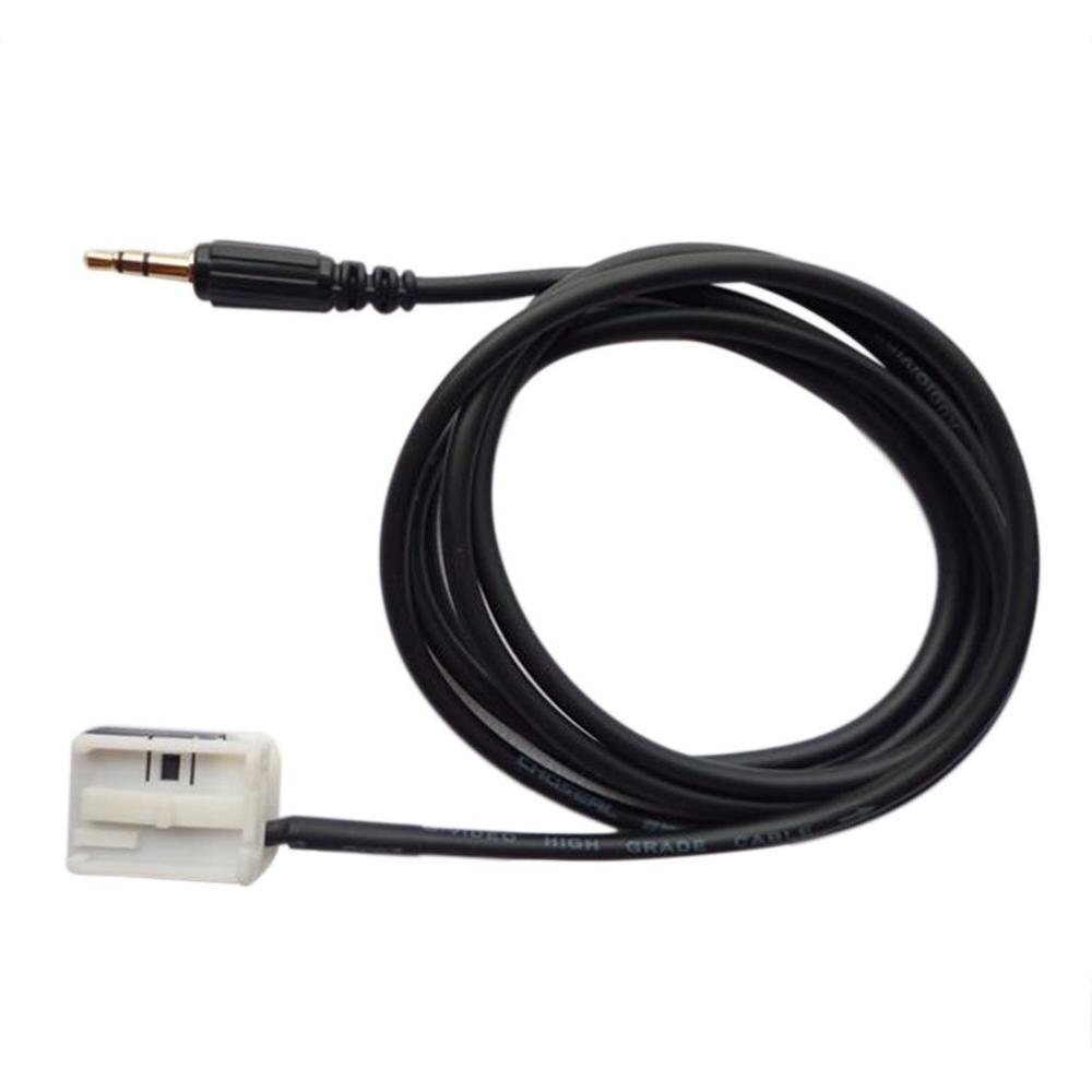 Black 3.5MM Audio AUX IN Cable Line Adapter 12P BAI 1.5m Length.12P BAI audio auxiliary adapter wire