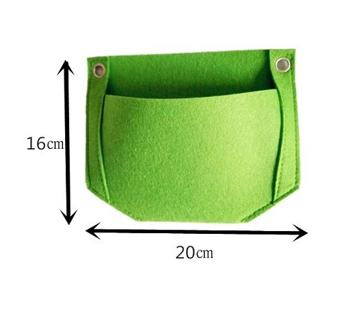 1 Uds colgante de pared plantar bolsas bolsillos bolsas de crecimiento jardín Vertical macetero vegetales vida Bonsai bolsa flor casa jardín