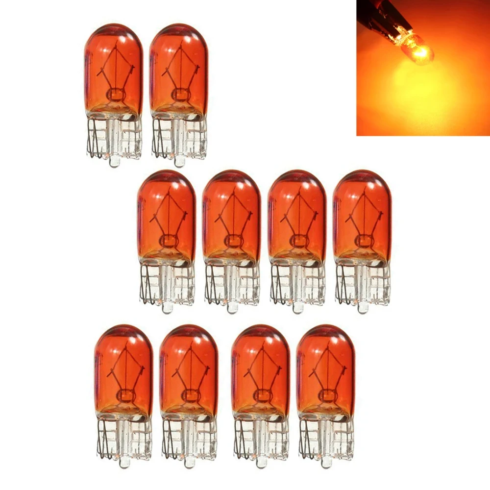 10 Stücke Auto T10 Halogen 3 Watt 194 158 Keile 12 V Autolampe Weiße Glühbirnen Instrumentenlicht Leselampen Umrisslampe Autozubehör