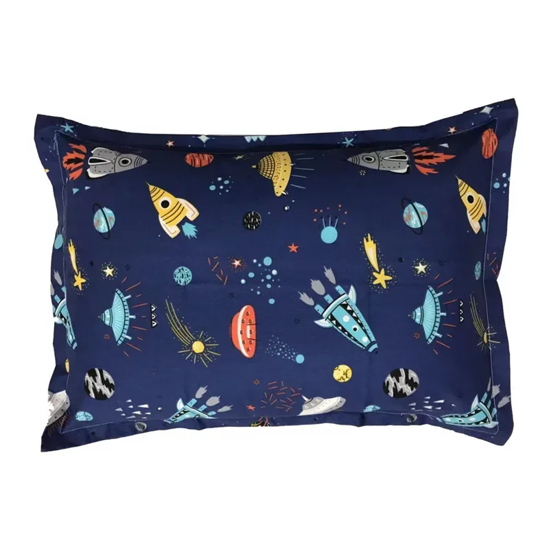 35*50CM 100% Cotton Baby Pillowcase kids pillow case Animal infant Newborns pillow cover Cartoon Children Pillowcase boys girls: PURPLE