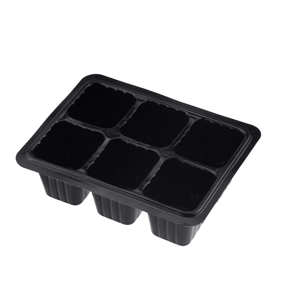 6/12 Plastic Nursery Pots Planting Seed Tray Kit Plant Germination Box with Dome and Base Garden Grow Box Gardening Supplies