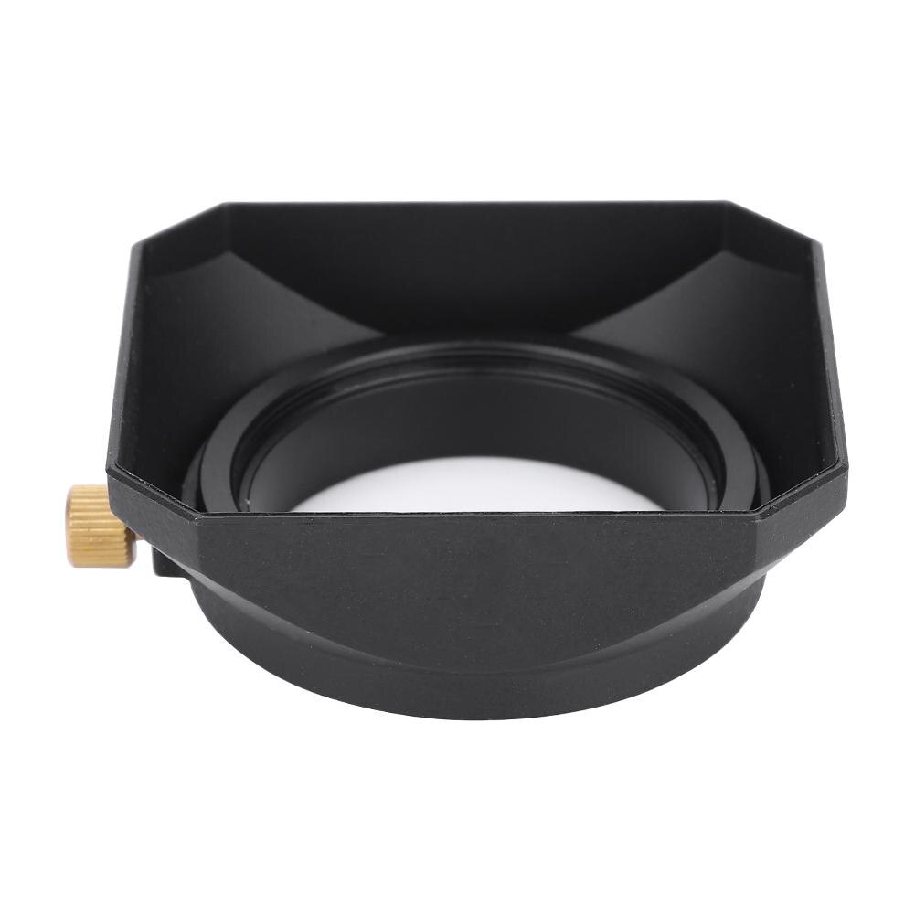 Abat-jour carré de capot d'objectif de 46mm pour le filtre d'objectif de caméra vidéo numérique de caméscope de DV ou le fil de baril pour le filtre d'objectif de 46mm