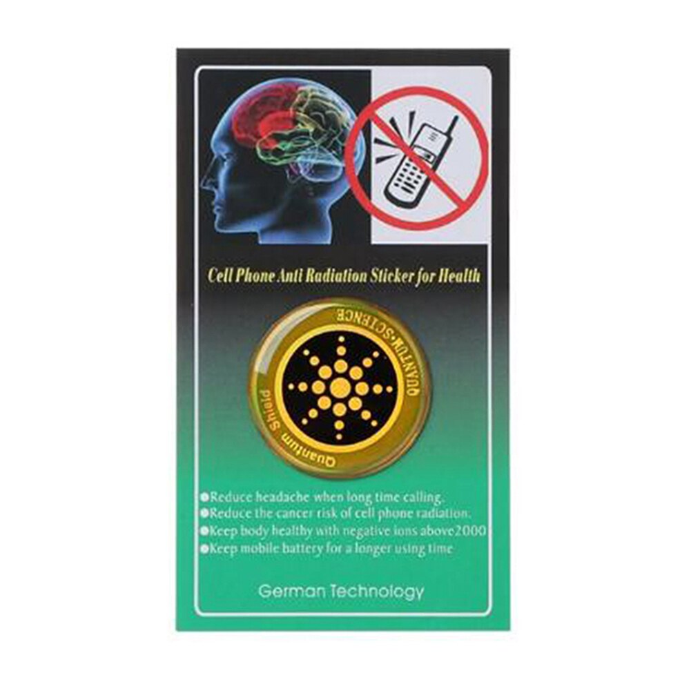 1/6/10 Pcs Radiation Shield Cell Phone Anti-Radiation Sticker Protection for Mobile Phone DOM668: 1 PC Gold A