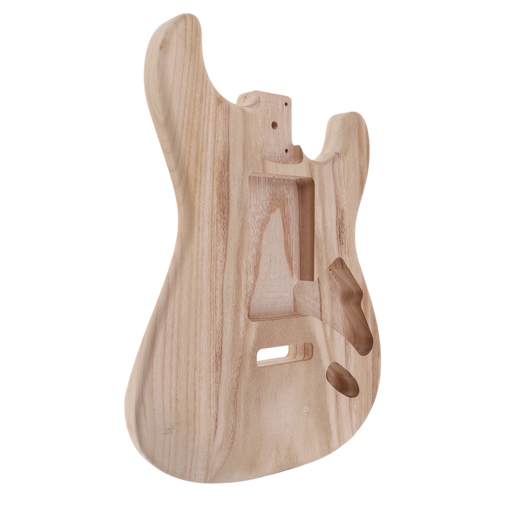 Solid Wood Electric Guitar Unfinished Body for Strat ST Guitar DIY Parts